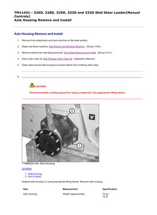 skid steer 332 cab removal|John Deere OPERATOR'S MANUAL 326D, 328D, and 332D Skid .